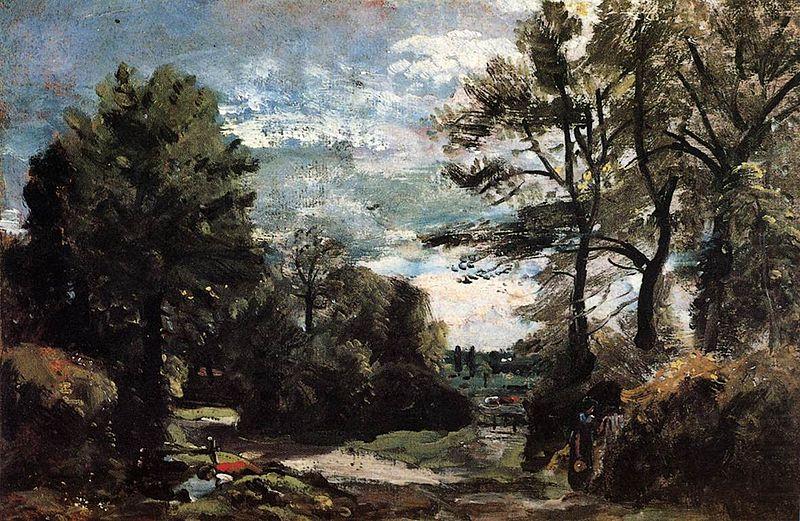 John Constable A Lane near Flatford china oil painting image